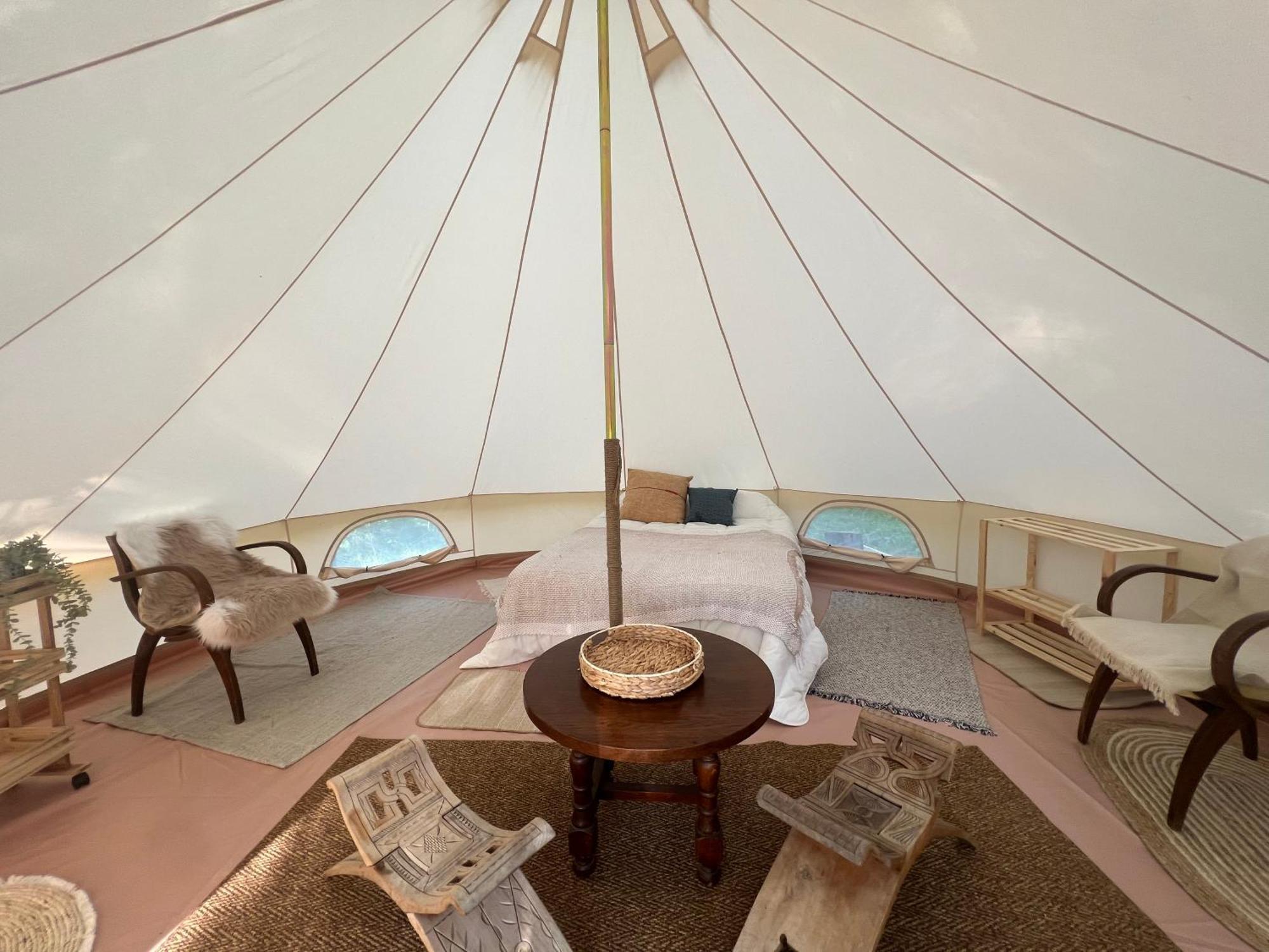 Tente Lodge En Pleine Nature Sumene Bagian luar foto